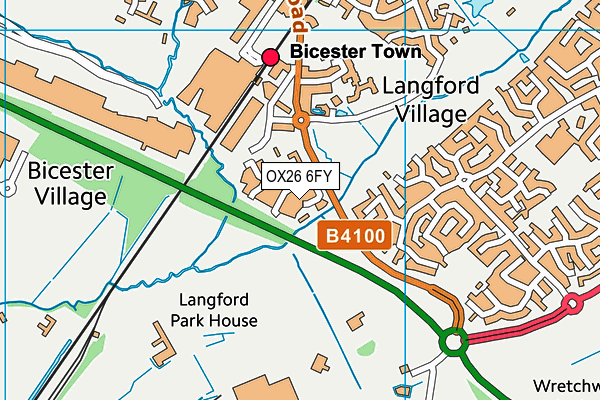 OX26 6FY map - OS VectorMap District (Ordnance Survey)