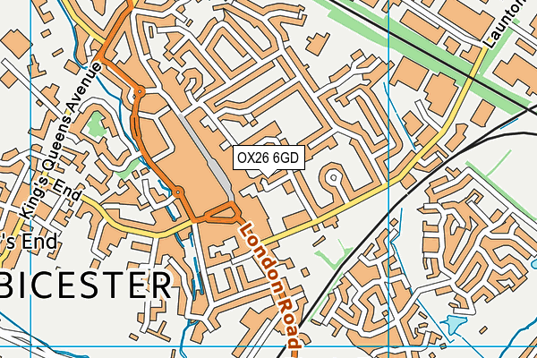 OX26 6GD map - OS VectorMap District (Ordnance Survey)