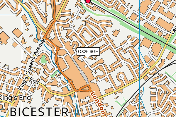 OX26 6GE map - OS VectorMap District (Ordnance Survey)