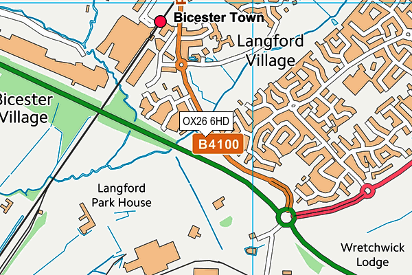 OX26 6HD map - OS VectorMap District (Ordnance Survey)