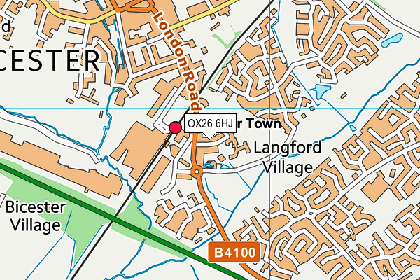 OX26 6HJ map - OS VectorMap District (Ordnance Survey)