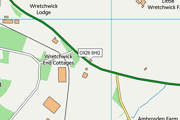 OX26 6HQ map - OS VectorMap District (Ordnance Survey)
