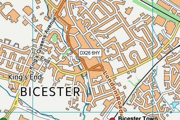 OX26 6HY map - OS VectorMap District (Ordnance Survey)