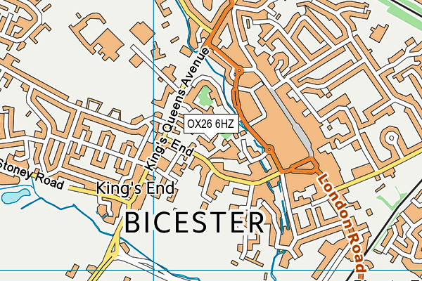 OX26 6HZ map - OS VectorMap District (Ordnance Survey)