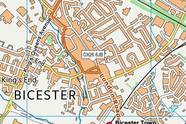 OX26 6JB map - OS VectorMap District (Ordnance Survey)