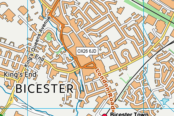 OX26 6JD map - OS VectorMap District (Ordnance Survey)