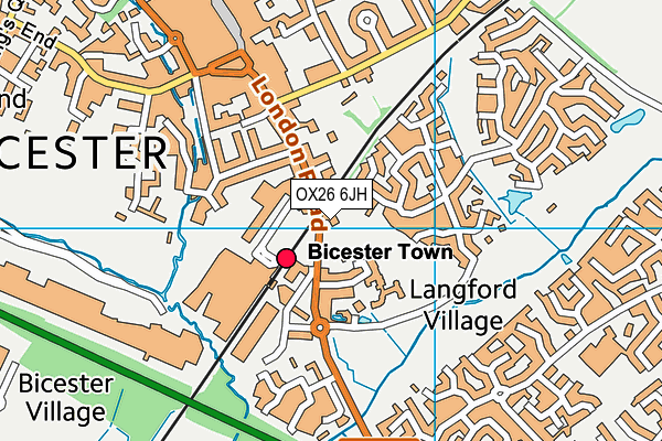 OX26 6JH map - OS VectorMap District (Ordnance Survey)