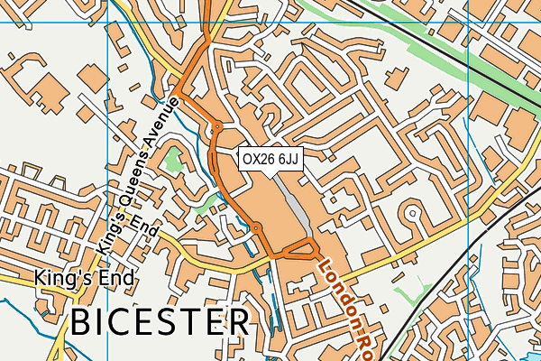 OX26 6JJ map - OS VectorMap District (Ordnance Survey)