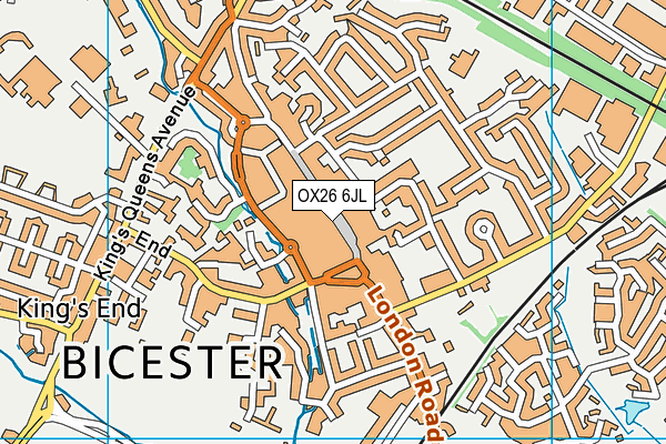 OX26 6JL map - OS VectorMap District (Ordnance Survey)