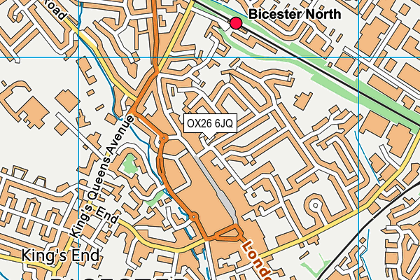 OX26 6JQ map - OS VectorMap District (Ordnance Survey)