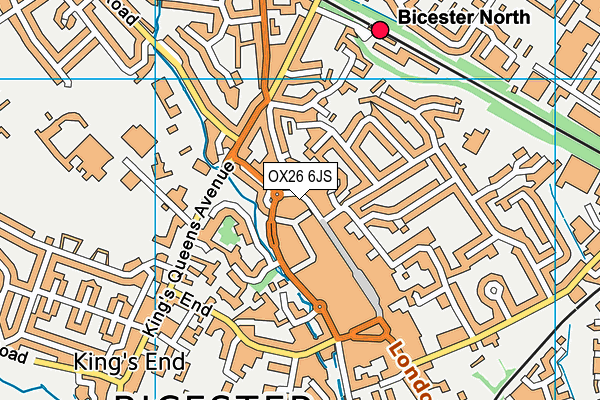 OX26 6JS map - OS VectorMap District (Ordnance Survey)