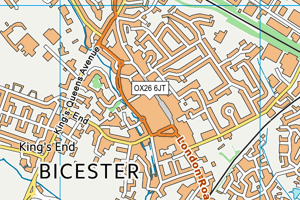 OX26 6JT map - OS VectorMap District (Ordnance Survey)