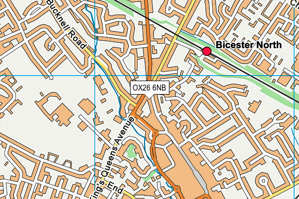 OX26 6NB map - OS VectorMap District (Ordnance Survey)