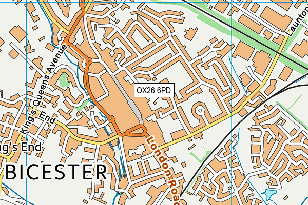 OX26 6PD map - OS VectorMap District (Ordnance Survey)