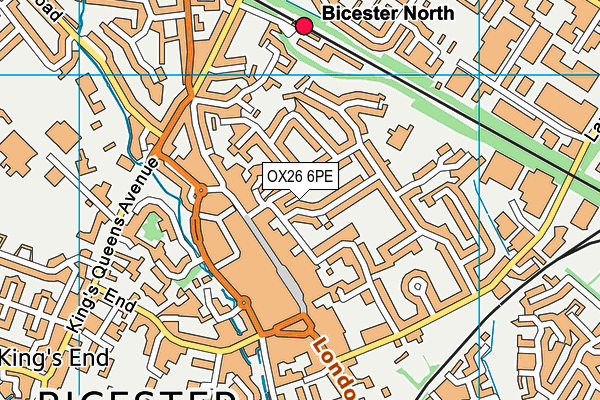 OX26 6PE map - OS VectorMap District (Ordnance Survey)