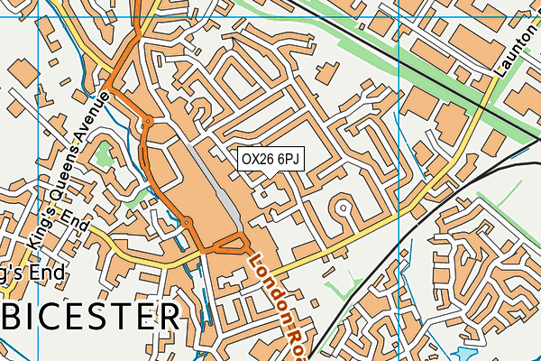 OX26 6PJ map - OS VectorMap District (Ordnance Survey)