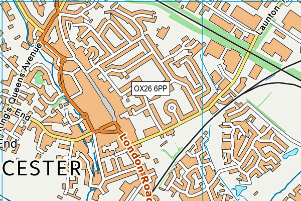 OX26 6PP map - OS VectorMap District (Ordnance Survey)