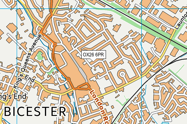 OX26 6PR map - OS VectorMap District (Ordnance Survey)