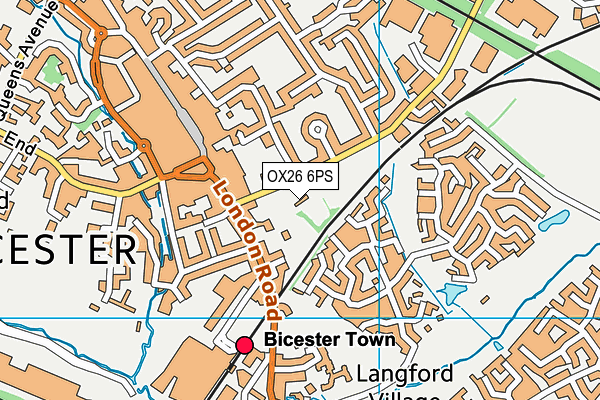 OX26 6PS map - OS VectorMap District (Ordnance Survey)