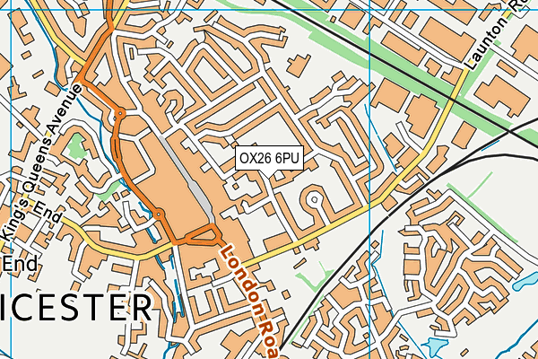 OX26 6PU map - OS VectorMap District (Ordnance Survey)
