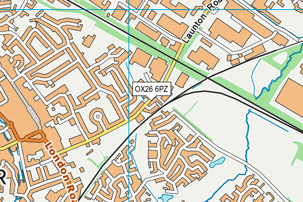 OX26 6PZ map - OS VectorMap District (Ordnance Survey)