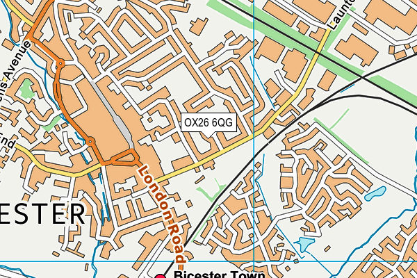 OX26 6QG map - OS VectorMap District (Ordnance Survey)