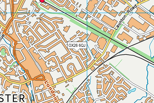 OX26 6QJ map - OS VectorMap District (Ordnance Survey)