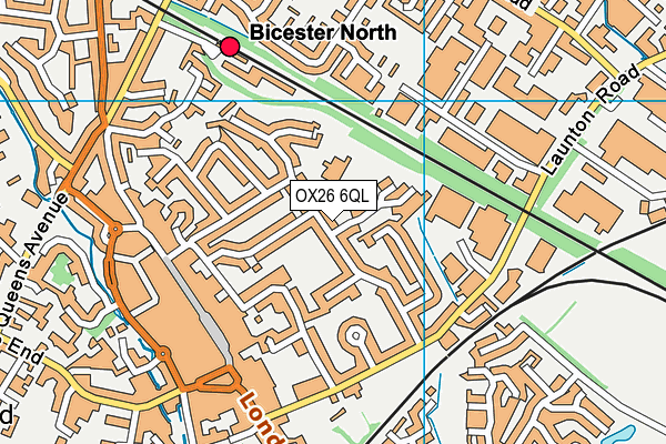 OX26 6QL map - OS VectorMap District (Ordnance Survey)