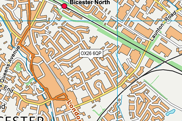 OX26 6QP map - OS VectorMap District (Ordnance Survey)