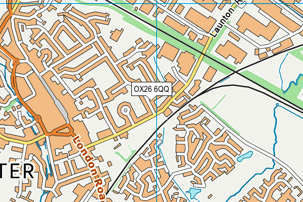 OX26 6QQ map - OS VectorMap District (Ordnance Survey)