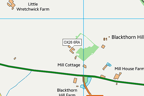 OX26 6RA map - OS VectorMap District (Ordnance Survey)