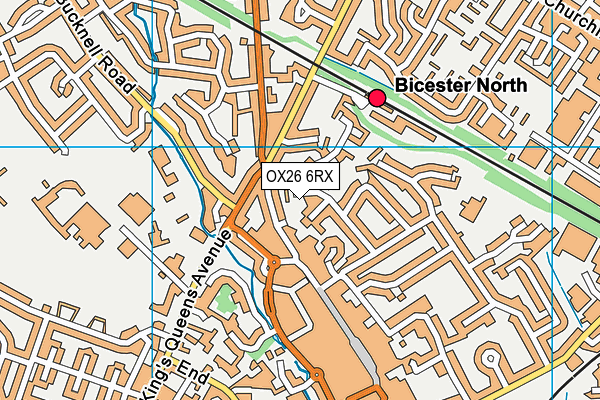 OX26 6RX map - OS VectorMap District (Ordnance Survey)