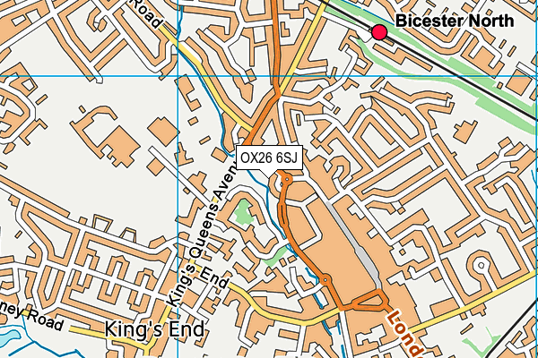 OX26 6SJ map - OS VectorMap District (Ordnance Survey)