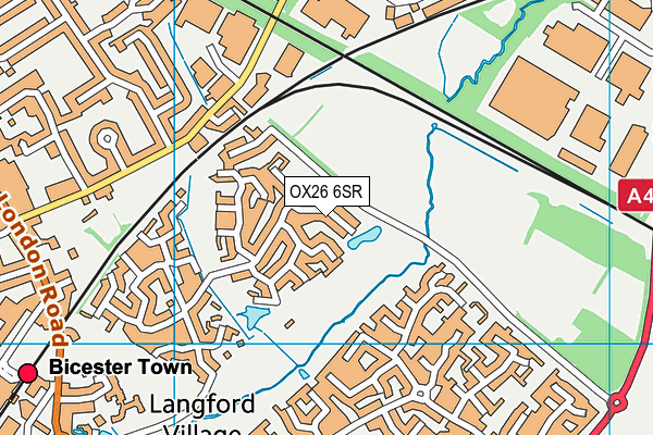 OX26 6SR map - OS VectorMap District (Ordnance Survey)