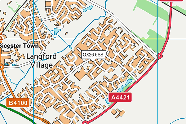 OX26 6SS map - OS VectorMap District (Ordnance Survey)