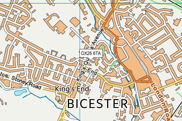 OX26 6TA map - OS VectorMap District (Ordnance Survey)