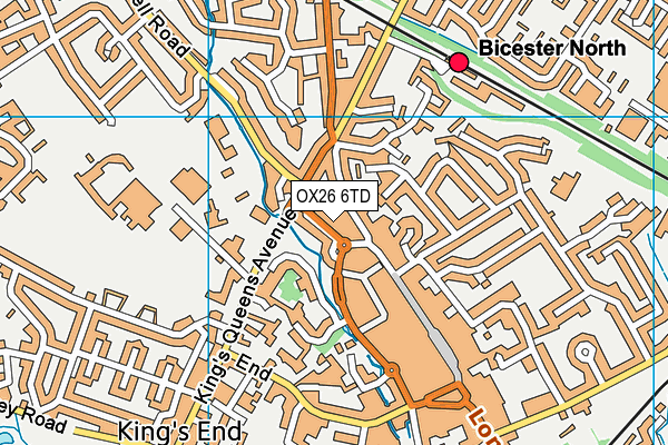 OX26 6TD map - OS VectorMap District (Ordnance Survey)