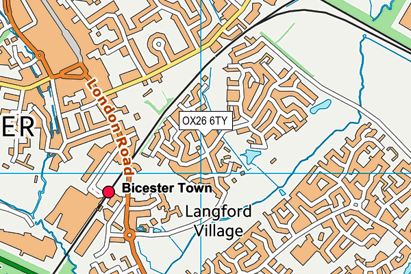 OX26 6TY map - OS VectorMap District (Ordnance Survey)