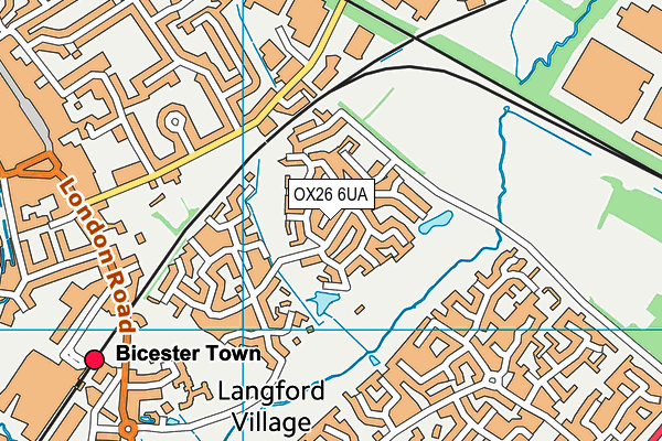 OX26 6UA map - OS VectorMap District (Ordnance Survey)