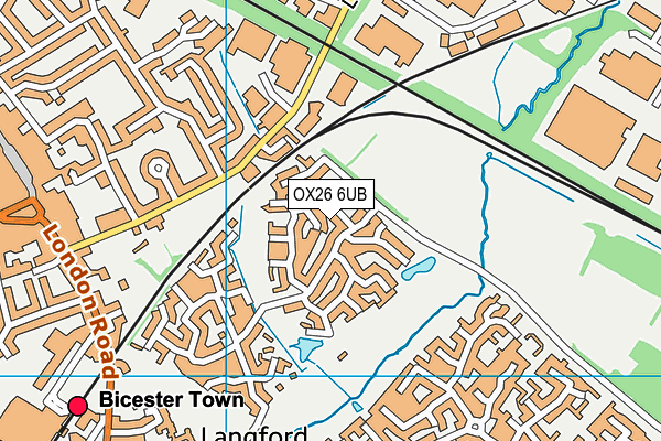 OX26 6UB map - OS VectorMap District (Ordnance Survey)