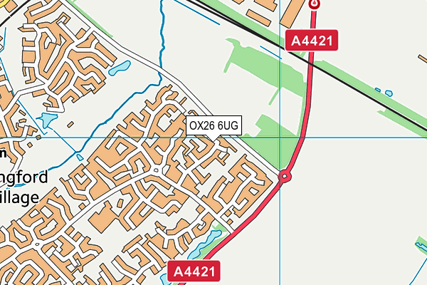 OX26 6UG map - OS VectorMap District (Ordnance Survey)