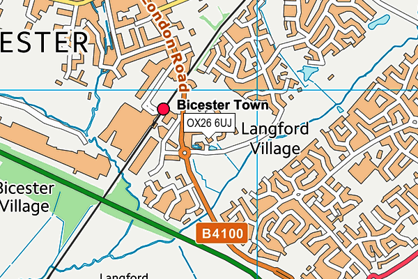 OX26 6UJ map - OS VectorMap District (Ordnance Survey)