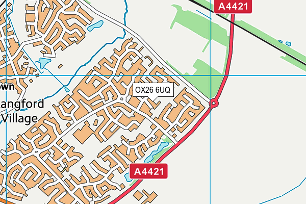 OX26 6UQ map - OS VectorMap District (Ordnance Survey)