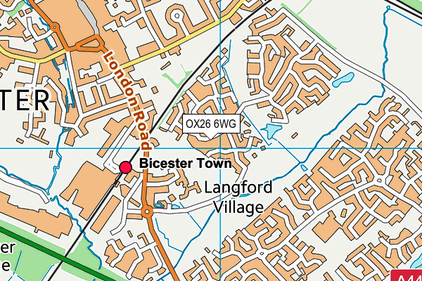 OX26 6WG map - OS VectorMap District (Ordnance Survey)