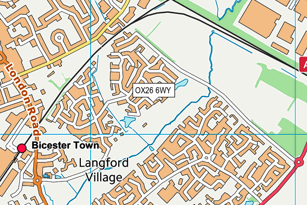 OX26 6WY map - OS VectorMap District (Ordnance Survey)