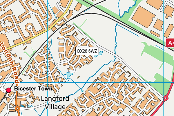 OX26 6WZ map - OS VectorMap District (Ordnance Survey)