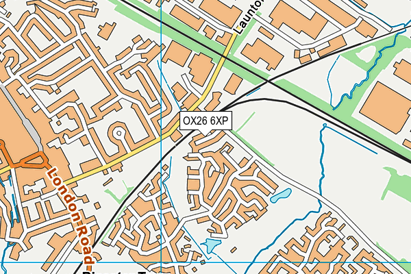 OX26 6XP map - OS VectorMap District (Ordnance Survey)