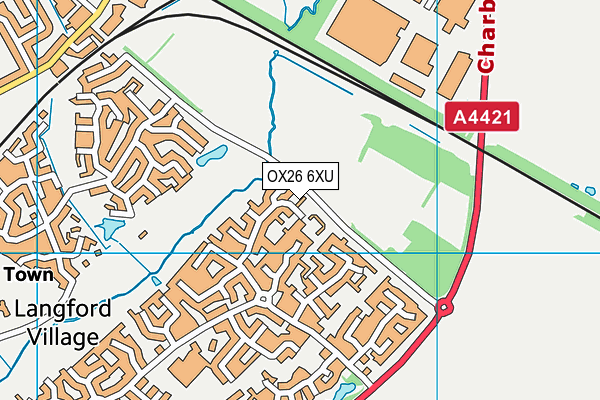 OX26 6XU map - OS VectorMap District (Ordnance Survey)