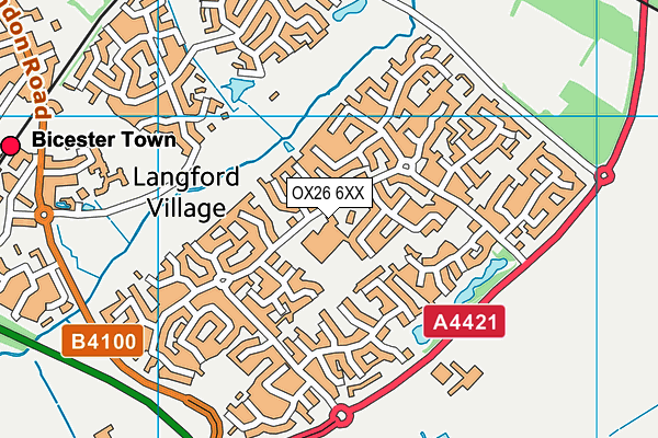 OX26 6XX map - OS VectorMap District (Ordnance Survey)