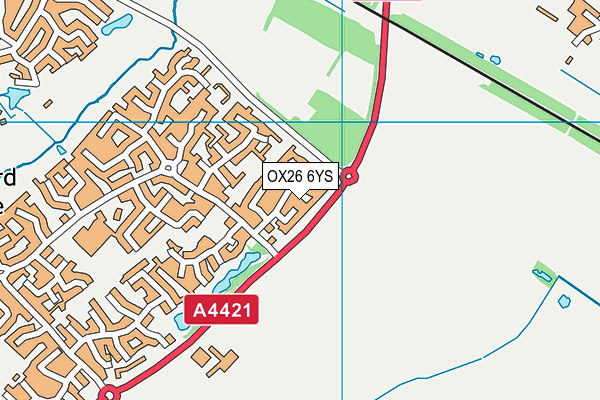 OX26 6YS map - OS VectorMap District (Ordnance Survey)
